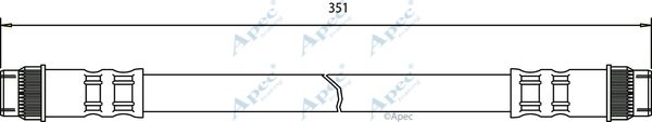 APEC BRAKING Bremžu šļūtene HOS3669